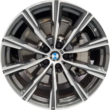Reconditioned OEM alloy wheel, alternate finish